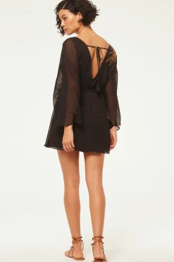 MISA Los Angeles Wedding Guest|Long-sleeve>KATANA DRESS Blackpalmd'or