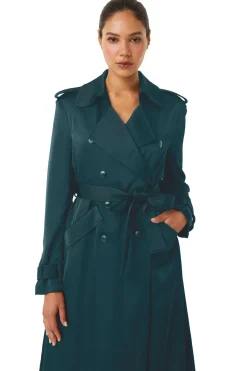 MISA Los Angeles Midi|Jackets>KIKI TRENCH Emeraldsatin