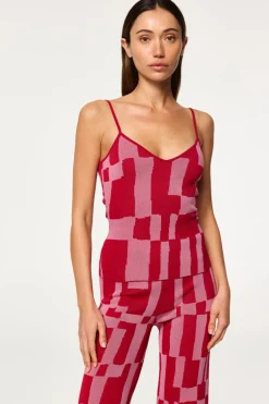 MISA Los Angeles Knits|Matching Sets>KOA PANT Pinku0026red