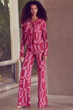MISA Los Angeles Knits|Matching Sets>KOA PANT Pinku0026red