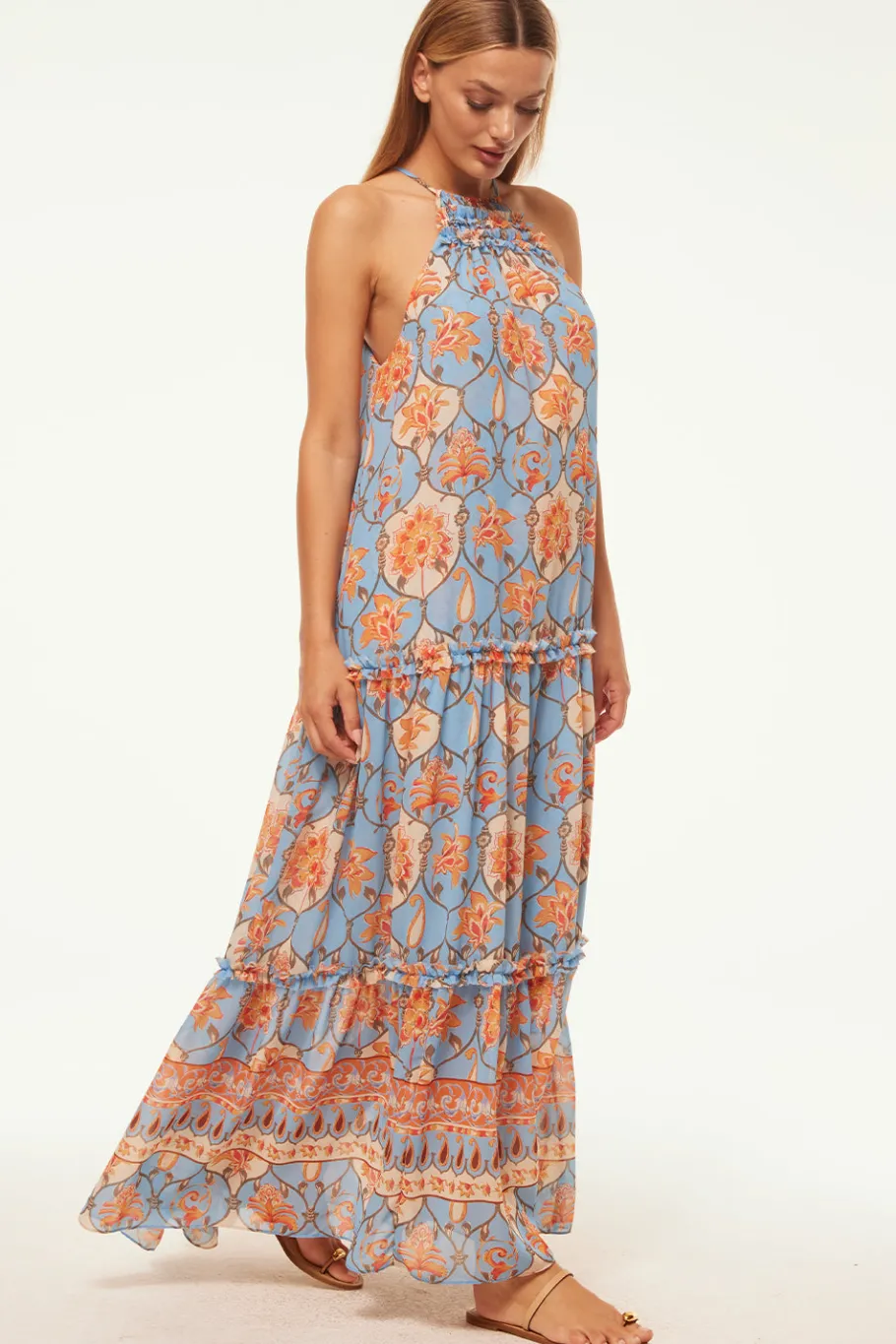 MISA Los Angeles Wedding Guest|Misa Classics>LALA DRESS Cagedfloral