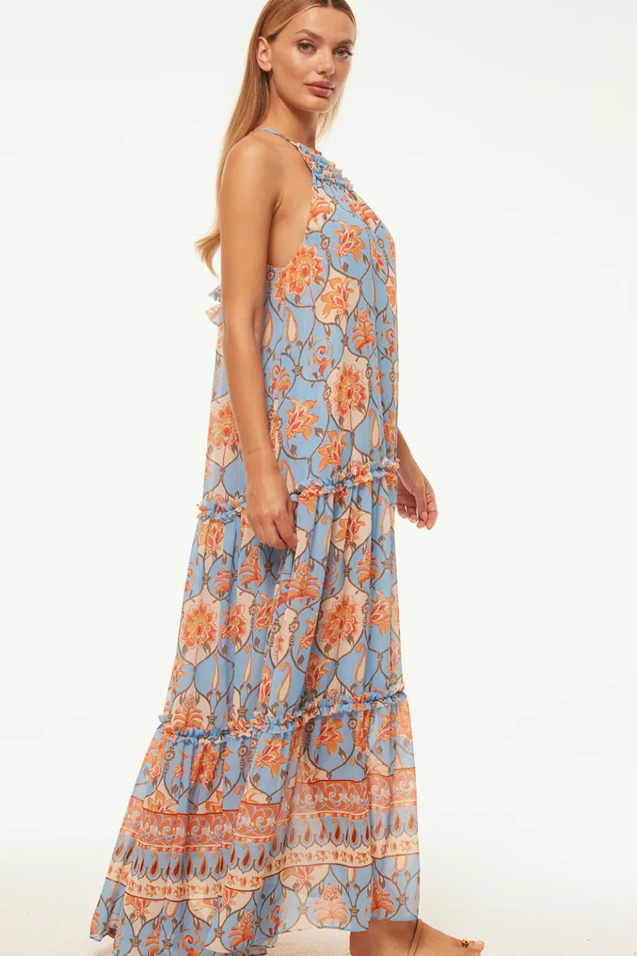 MISA Los Angeles Wedding Guest|Misa Classics>LALA DRESS Cagedfloral
