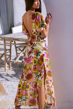 MISA Los Angeles Maxi|Dresses>LALITA DRESS Floralcorsicamulti
