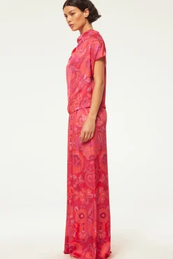 MISA Los Angeles Matching Sets|Pants>LEMOR PANT Floracorsicafuchsia