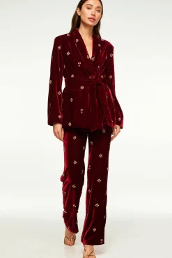 MISA Los Angeles Matching Sets|Jackets>LENA BLAZER Garnetvelvet