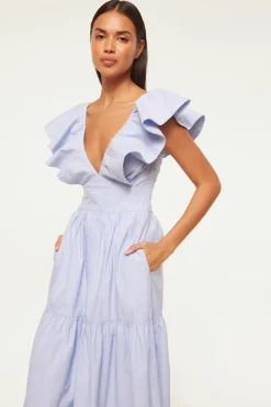 MISA Los Angeles Midi|Dresses>LEONORA DRESS Cottontrapunto