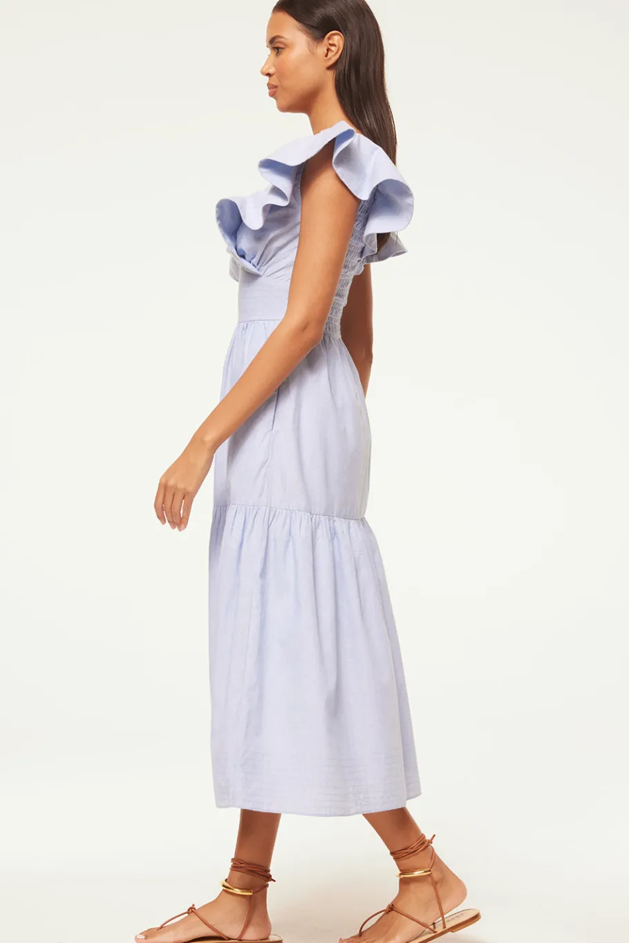 MISA Los Angeles Midi|Dresses>LEONORA DRESS Cottontrapunto