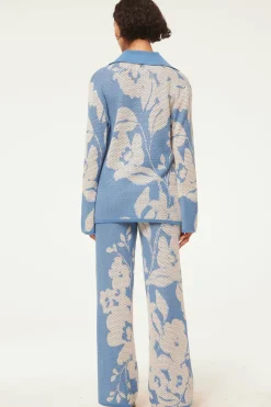 MISA Los Angeles Knits|Matching Sets>LIAM PANT Bluehibiscusflora