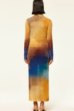 MISA Los Angeles Wedding Guest|Jersey & Mesh>LIV DRESS Digitalombre