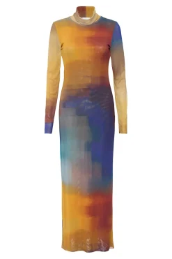 MISA Los Angeles Wedding Guest|Jersey & Mesh>LIV DRESS Digitalombre
