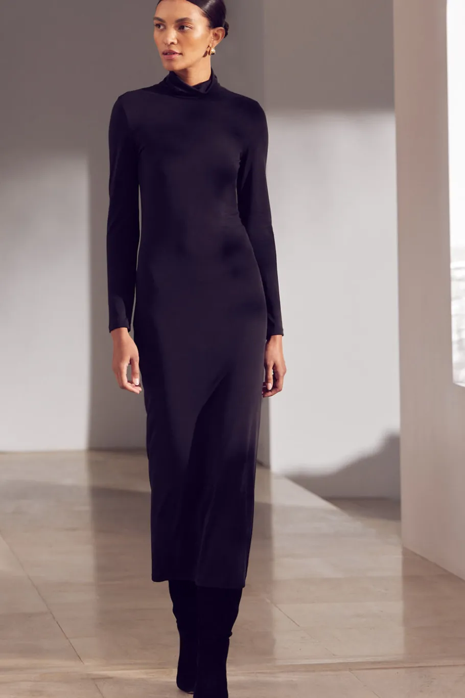 MISA Los Angeles Long-sleeve|Misa Classics>LIV DRESS Black