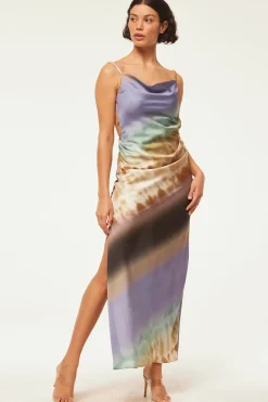 MISA Los Angeles Wedding Guest|Maxi>LIVIA DRESS Ceruleanombre