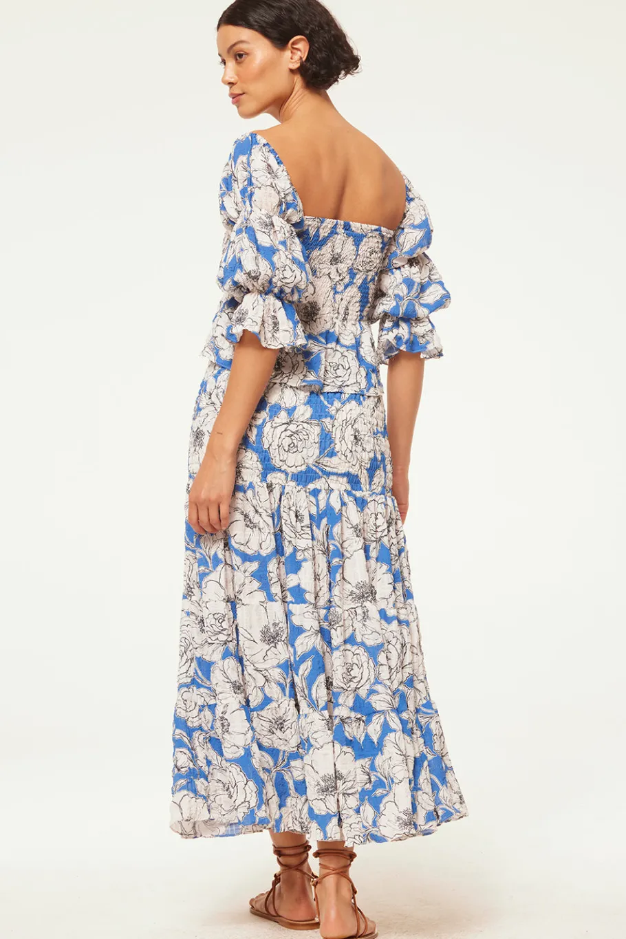 MISA Los Angeles Wedding Guest|Misa Classics>LOLA CONVERTIBLE Gardeniacrinkle
