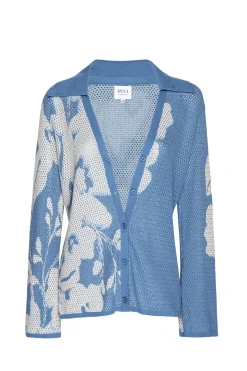 MISA Los Angeles Knits|Matching Sets>LORCA TOP Bluehibiscusflora