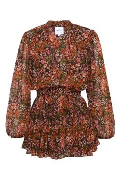 MISA Los Angeles Long-sleeve|Misa Classics>LORENA DRESS Autumnflora
