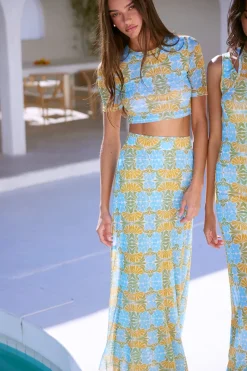 MISA Los Angeles Matching Sets|Jersey & Mesh>LOVE TOP Citrusslice