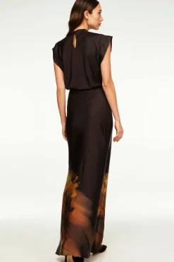 MISA Los Angeles Matching Sets|Tops>LUCY TOP Yellowrosesatin