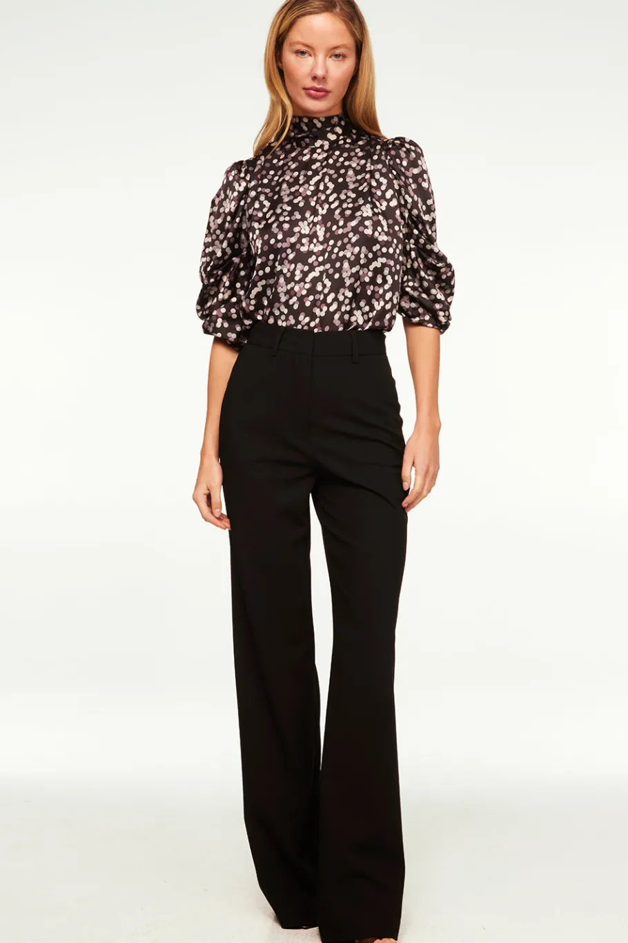 MISA Los Angeles Tops>LUELLA TOP Polkadotsatinsmall