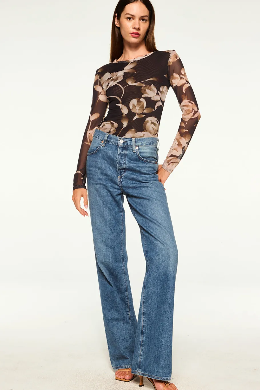 MISA Los Angeles Jersey & Mesh|Jersey & Mesh>LULA TOP Fadedrosemesh