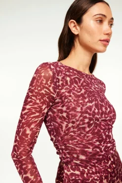 MISA Los Angeles Matching Sets|Jersey & Mesh>LULA TOP Faunaabstractmesh