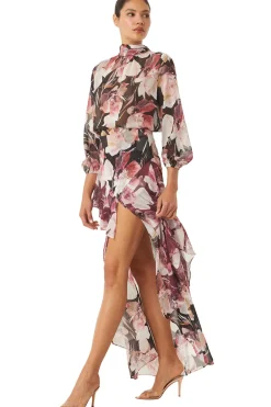 MISA Los Angeles Wedding Guest|Tops>LULU TOP Floratropicalblack