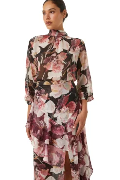 MISA Los Angeles Wedding Guest|Tops>LULU TOP Floratropicalblack