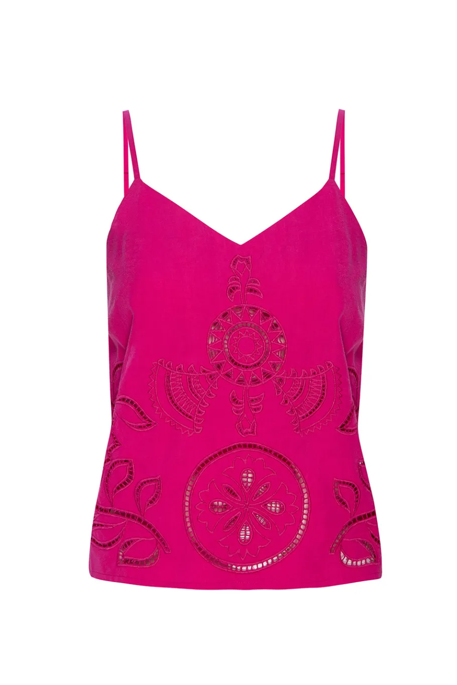 MISA Los Angeles Honeymoon|Matching Sets>MARCELA TOP Pinkeyelet