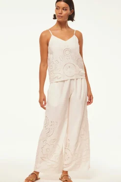 MISA Los Angeles Honeymoon|Classic White>MARCELA TOP Whiteeyelet