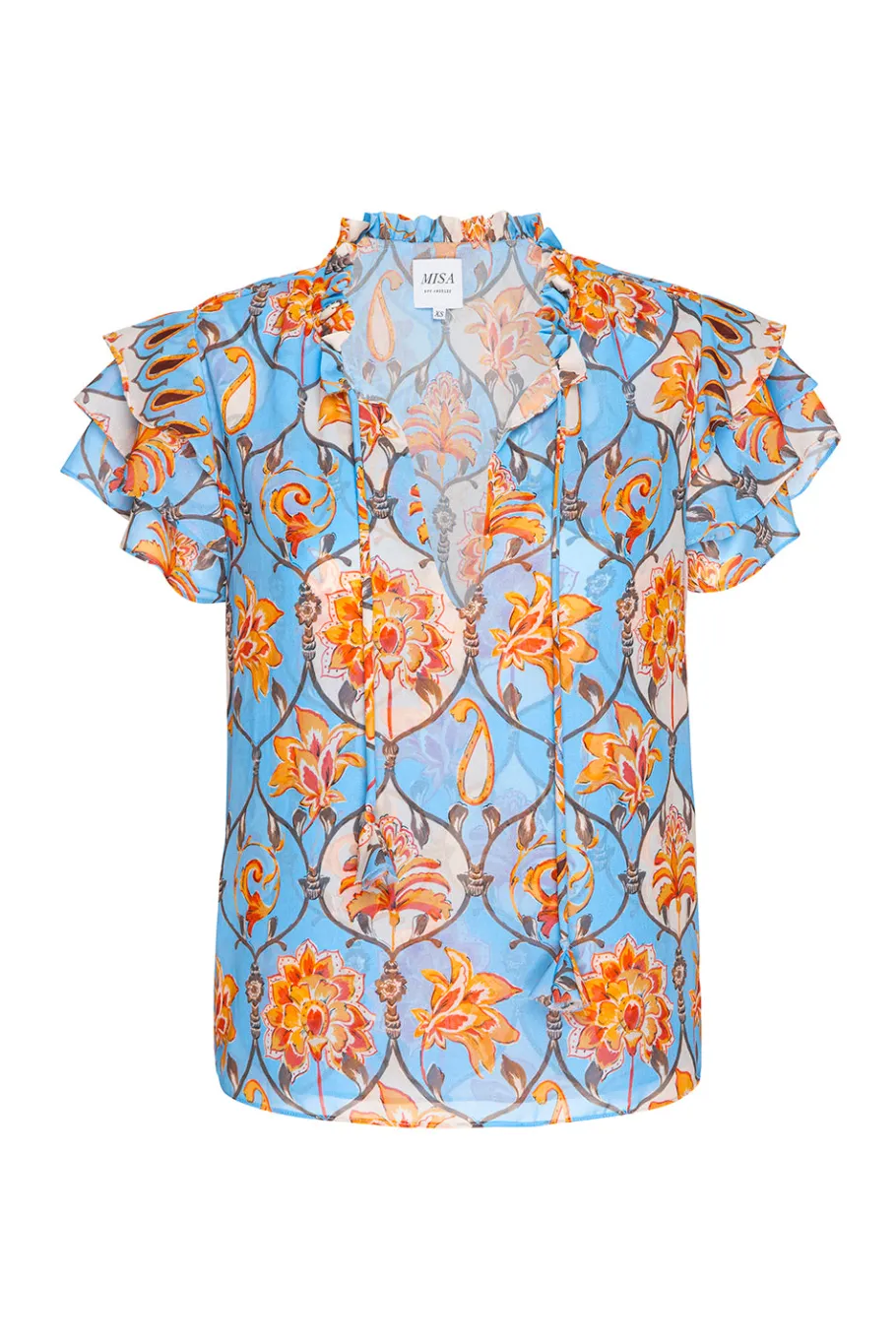 MISA Los Angeles Matching Sets|Tops>MARIA TOP Cagedfloral