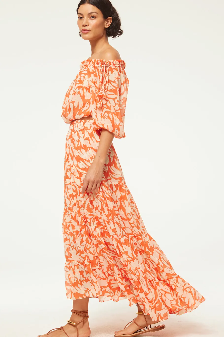 MISA Los Angeles Matching Sets|Skirts & Shorts>MARIE SKIRT Patmostangerine