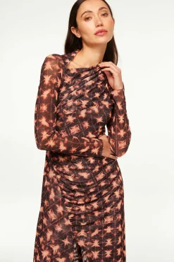 MISA Los Angeles Wedding Guest|Jersey & Mesh>MARINA DRESS Angelglow