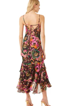 MISA Los Angeles Wedding Guest|Misa Classics>MARISA DRESS Floragroovechiffon