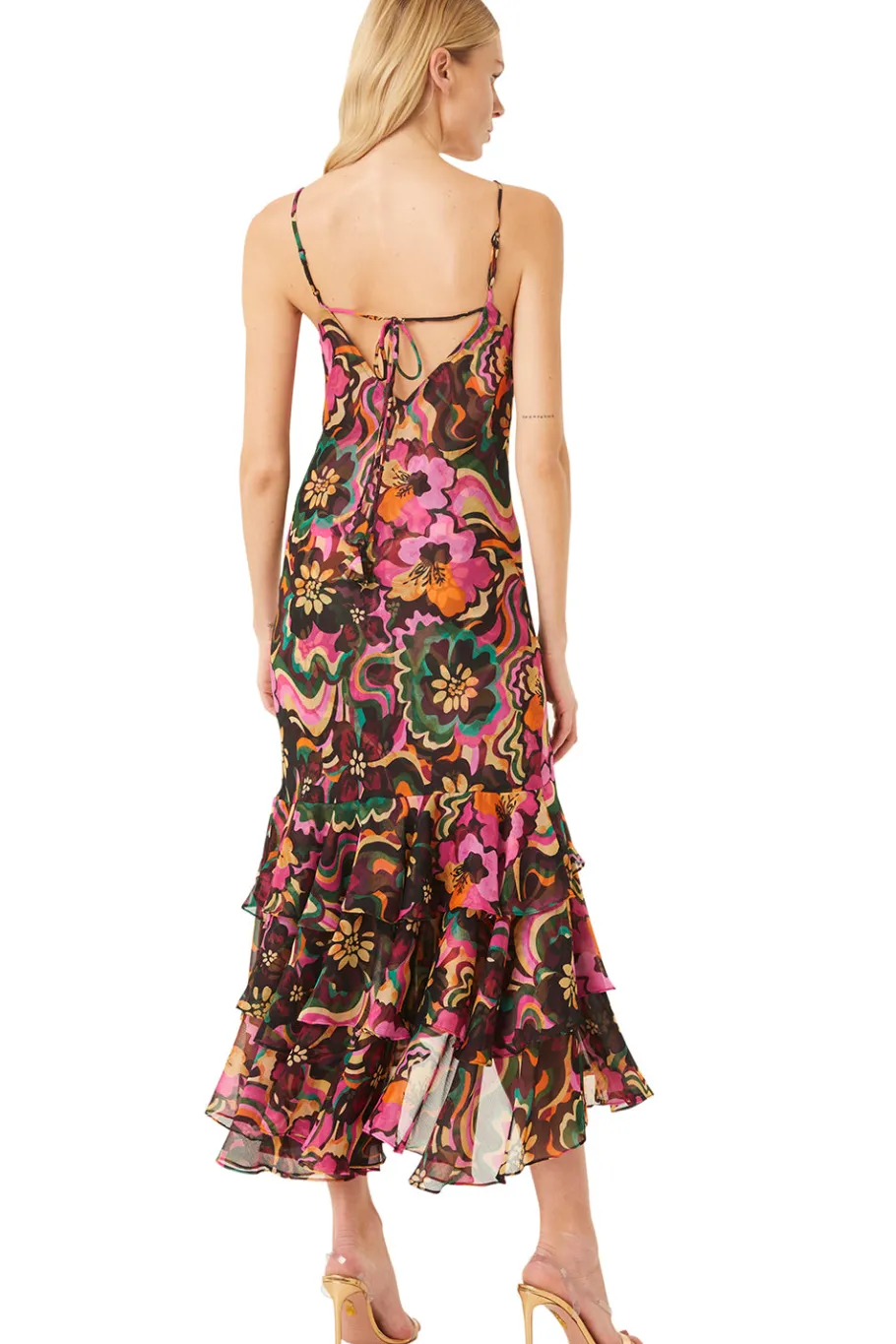 MISA Los Angeles Wedding Guest|Misa Classics>MARISA DRESS Floragroovechiffon