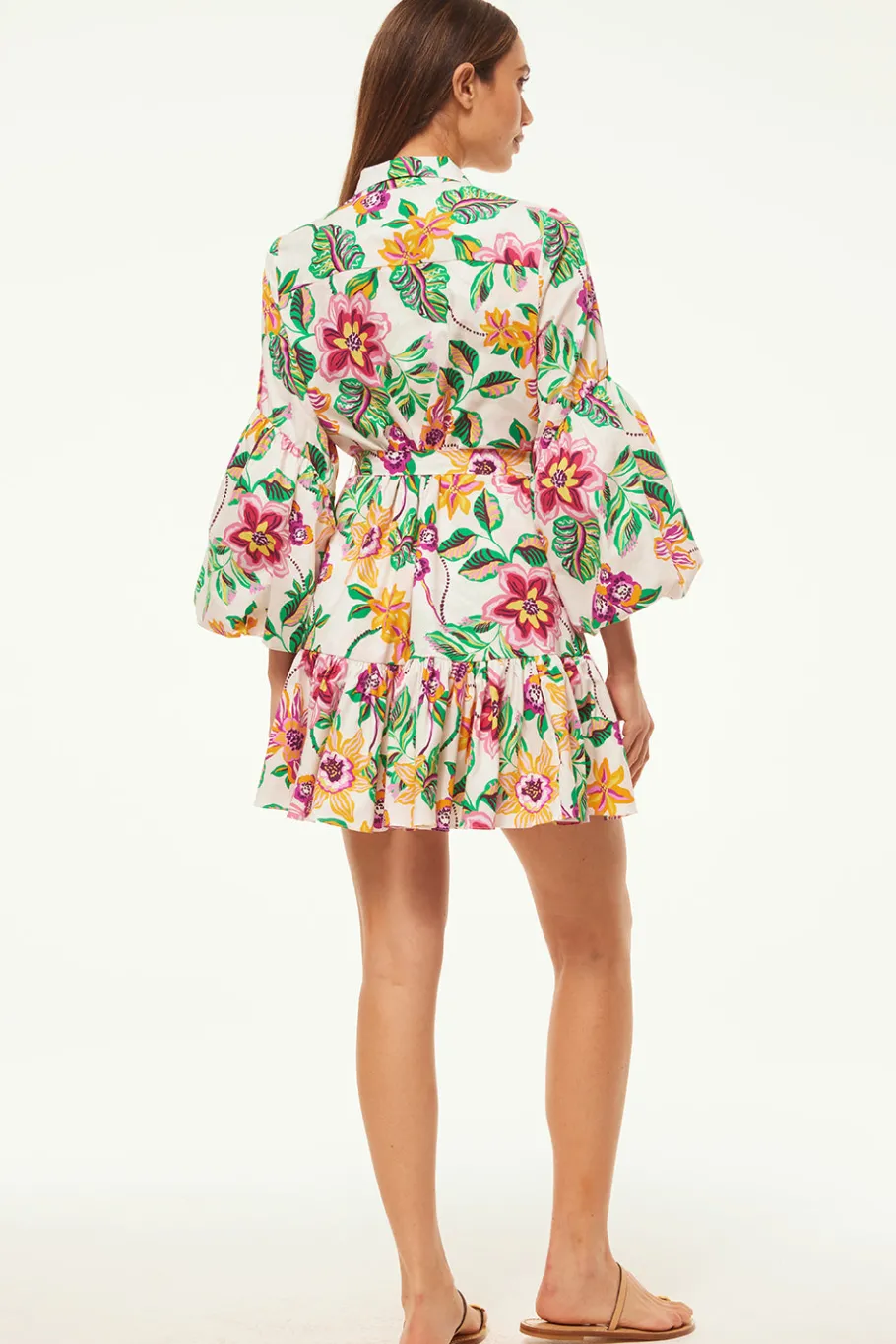 MISA Los Angeles Long-sleeve|Misa Classics>MARTINA DRESS Floraexoticapoplin