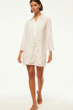 MISA Los Angeles Honeymoon|Classic White>MATIAS DRESS Whiteeyelet