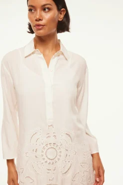 MISA Los Angeles Honeymoon|Classic White>MATIAS DRESS Whiteeyelet