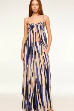 MISA Los Angeles Robes & Kaftans|Tops>MAYTE TOP Stripedinstinct