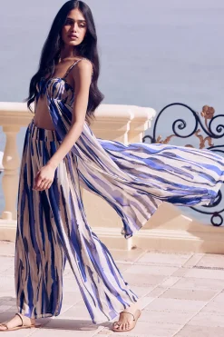MISA Los Angeles Robes & Kaftans|Tops>MAYTE TOP Stripedinstinct