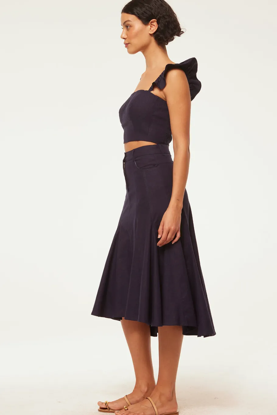 MISA Los Angeles Matching Sets|Tops>MIYA TOP Navylinen