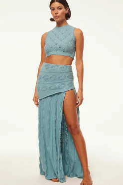 MISA Los Angeles Honeymoon|Bachelorette>NADIM SKIRT Blue