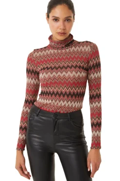MISA Los Angeles Knits|Matching Sets>NADJA TOP Winterchevron