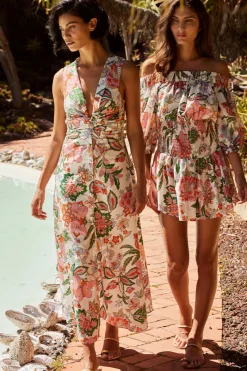 MISA Los Angeles Honeymoon|Maxi>NAJAH DRESS Casablancafloral