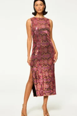 MISA Los Angeles Wedding Guest|Midi>NAKIA DRESS Chicnostalgicsequin