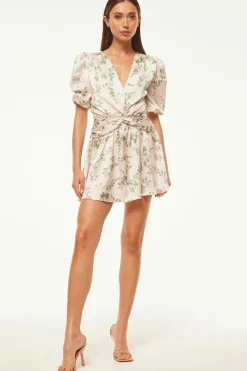 MISA Los Angeles Honeymoon|Engagement Party>NARCISSA DRESS Whitesagebotanicasatin