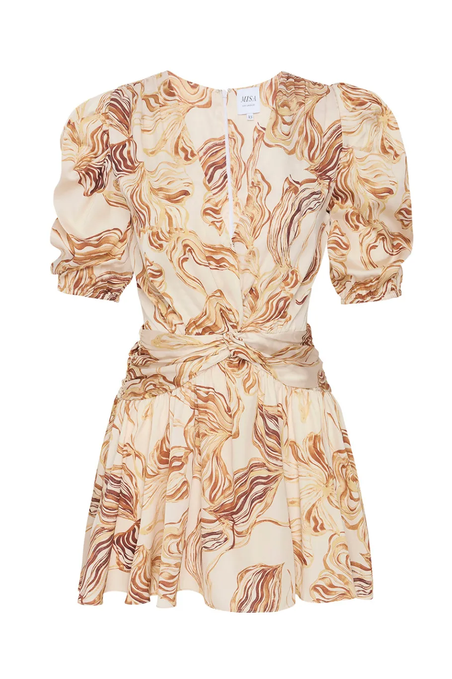 MISA Los Angeles Misa Classics|Mini>NARCISSA DRESS Goldenstrawsatin