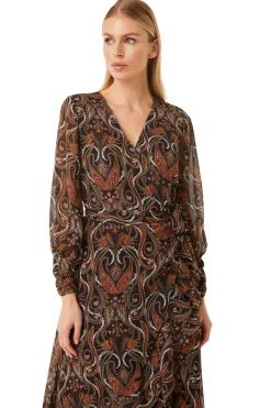 MISA Los Angeles Wedding Guest|Long-sleeve>PAMELA DRESS Spartinapaisley