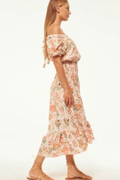 MISA Los Angeles Wedding Guest|Engagement Party>PAOLA DRESS Persimmoncrinkle