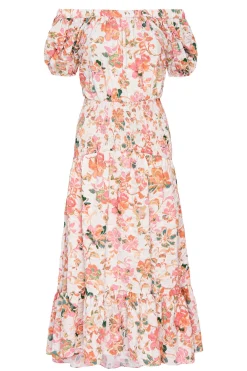 MISA Los Angeles Wedding Guest|Engagement Party>PAOLA DRESS Persimmoncrinkle
