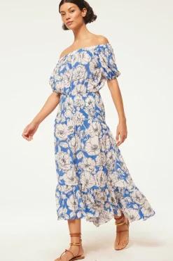MISA Los Angeles Wedding Guest|Misa Classics>PAOLA DRESS Gardeniacrinkle