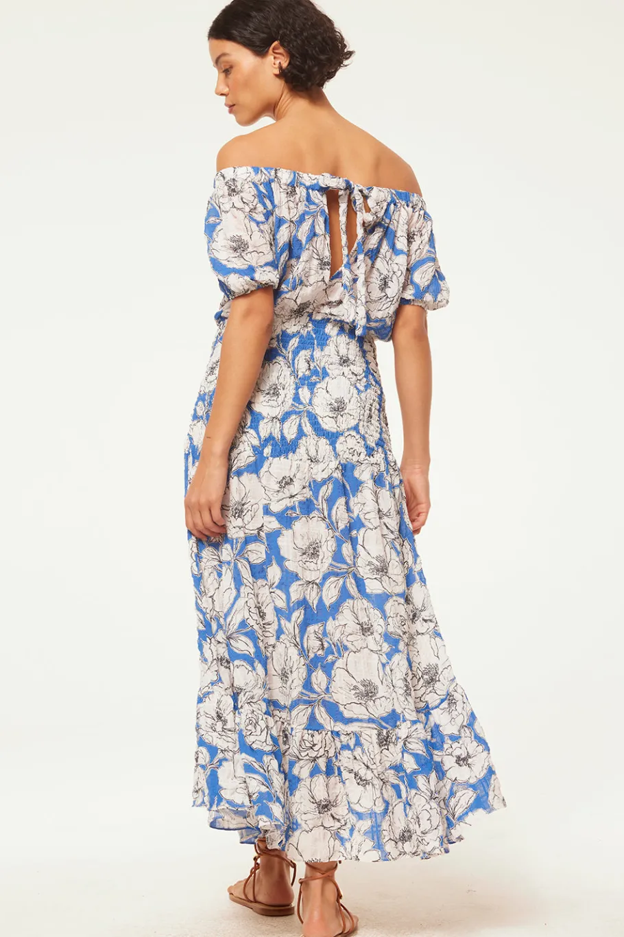 MISA Los Angeles Wedding Guest|Misa Classics>PAOLA DRESS Gardeniacrinkle